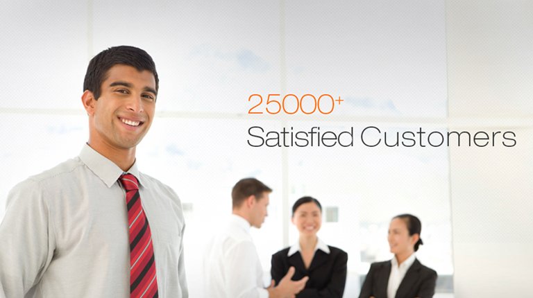 25000 Plus satisfied customers - mobile
